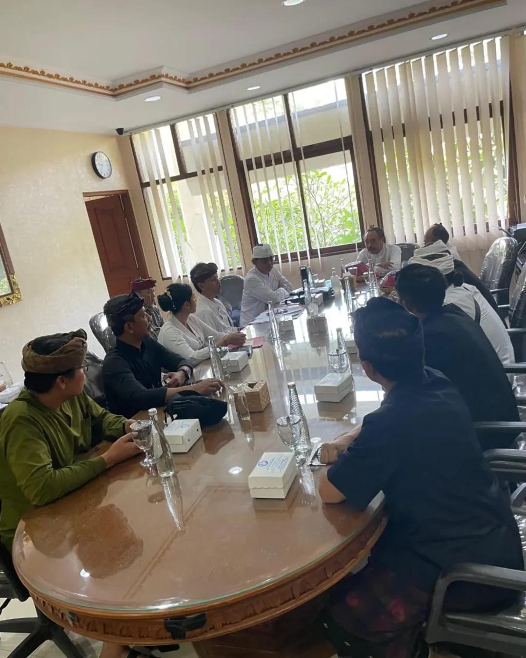 Rapat koordinasi perencanaan Karya Ngenteg Linggih di Pura Titi Gonggang Pakideh Pura Agung Besakih, Kecamatan Rendang, Kabupaten Karangasem