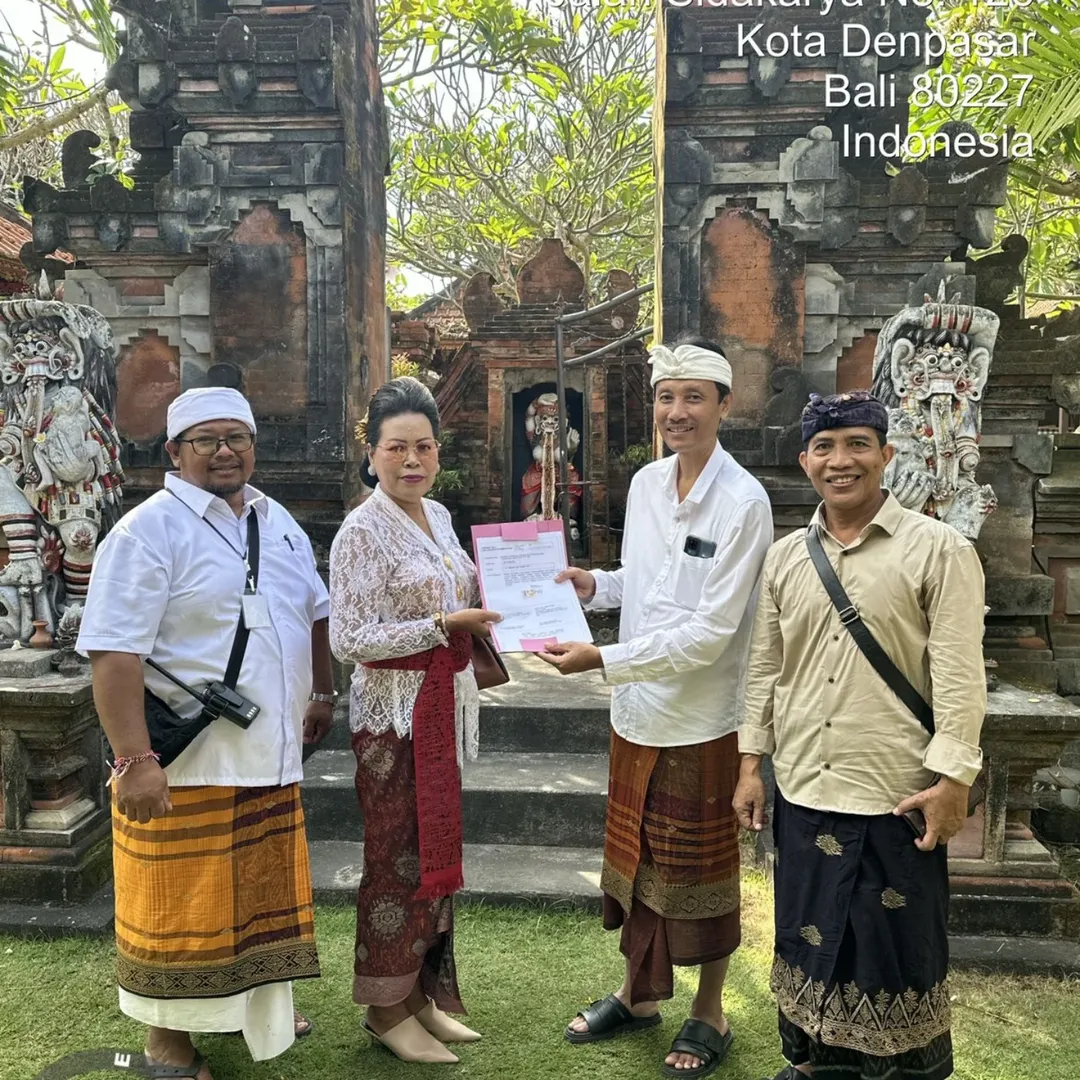 Acara Karya Wedana Memukur Nyatur Utama, Mepenawa Ratna Lan Metatah Kinambula, Bertempat di Wantilan Pura Dalem Sudha Desa Sidakarya Denpasar