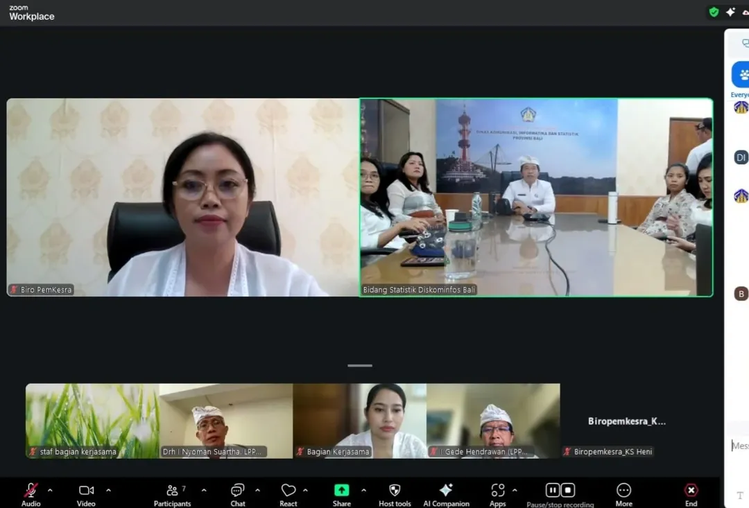 Biro Pemerintahan dan Kesejahteraan Rakyat melaksanakan rapat koordinasi/penjajakan rencana kerja sama dengan LPPM Universitas Udayana