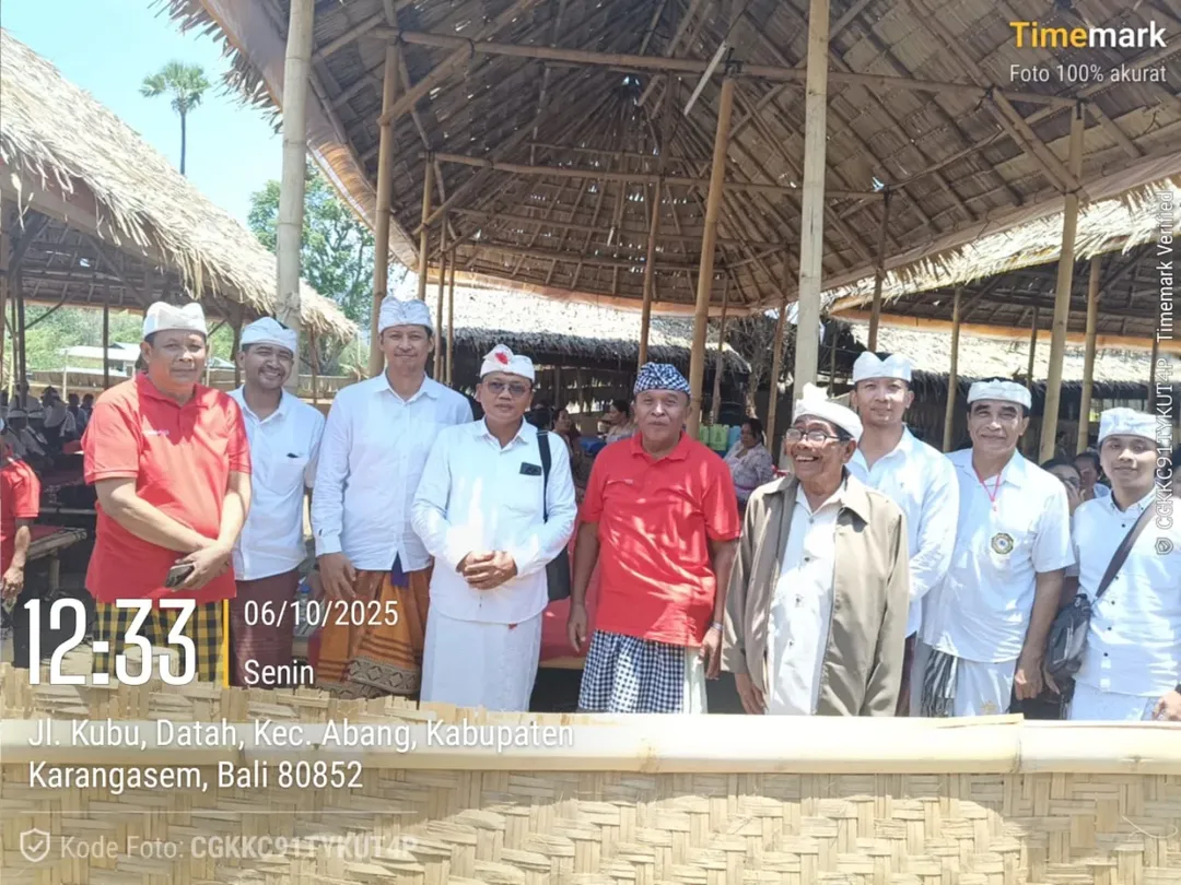 Karya Ngenteg Linggih, Mendem Pedagingan dan Aci Desa Adat bertempat di Pura Puwahan, Desa Adat Datah, Kecamatan Abang, Kabupaten Karangasem