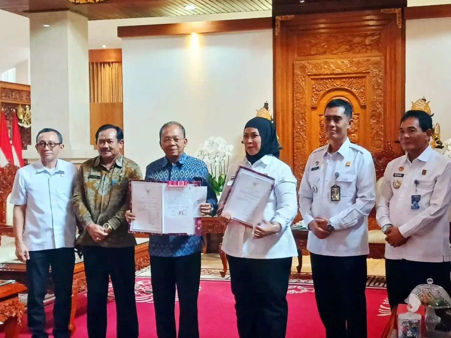 Penandatanganan naskah Nota Kesepakatan antara Kantor Wilayah Kementerian Hukum Bali dan Pemerintah Provinsi Bali