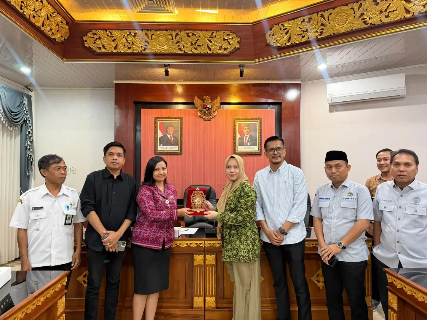 Kunjungan kerja Ketua DPRD Provinsi Sulawesi Barat beserta rombongan Komisi I DPRD Sulbar di Gedung Praja Sabha