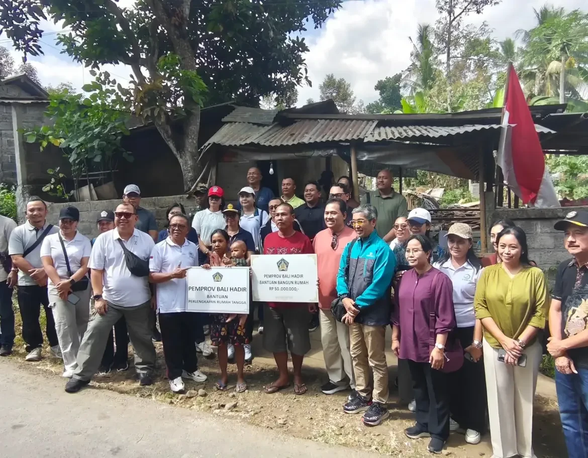 Program Bedah Rumah Tidak Layak Huni yang telah terverifikasi dalam rangka Hari Jadi Pemerintah Provinsi Bali ke-68