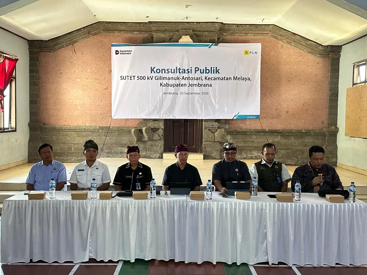 Konsultasi Publik Pembangunan Jalur SUTET 500 kV Gilimanuk – Antosari Kecamatan Melaya Jembrana