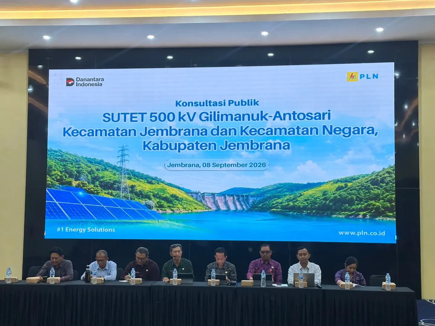 Konsultasi Publik Pembangunan Jalur SUTET 500 kV Gilimanuk – Antosari Kecamatan Jembrana dan Kecamatan Negara