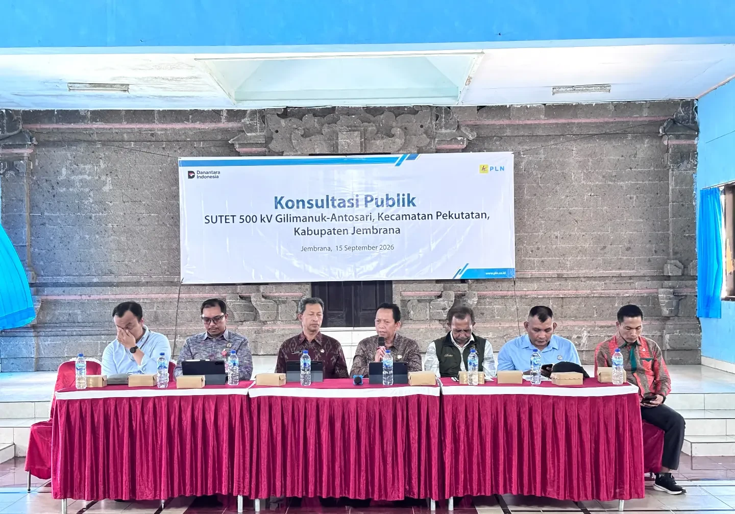Konsultasi Publik Pembangunan Jalur SUTET 500 kV Gilimanuk – Antosari Kecamatan Pekutatan