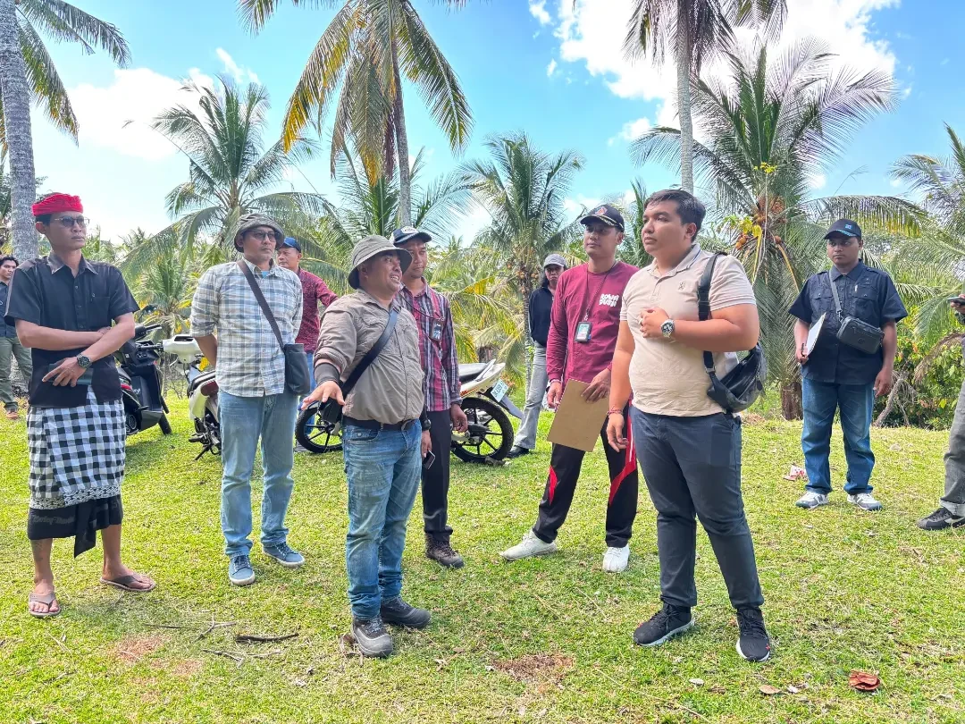 Pendataan Awal Lokasi Rencana Pembangunan Jalur SUTET 500 kV Gilimanuk – Antosari, berlokasi di Desa Selabih