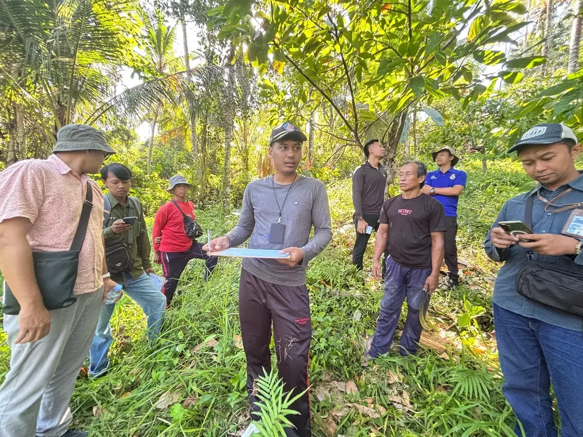 Pendataan Awal Lokasi Rencana Pembangunan Jalur SUTET 500 kV Gilimanuk – Antosari, berlokasi di Kelurahan Tegalcangkring