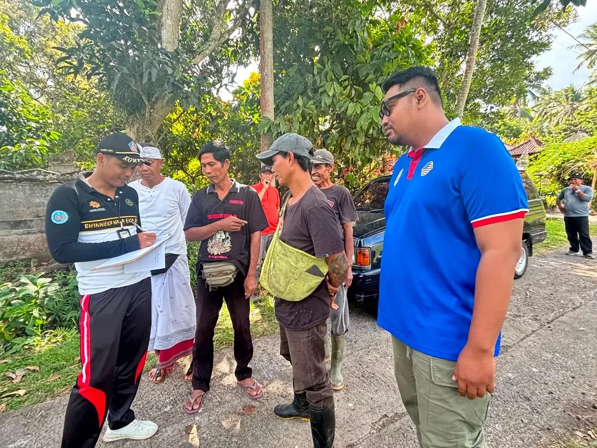 Pendataan Awal Lokasi Rencana Pembangunan Jalur SUTET 500 kV Gilimanuk – Antosari, berlokasi di Desa Asahduren