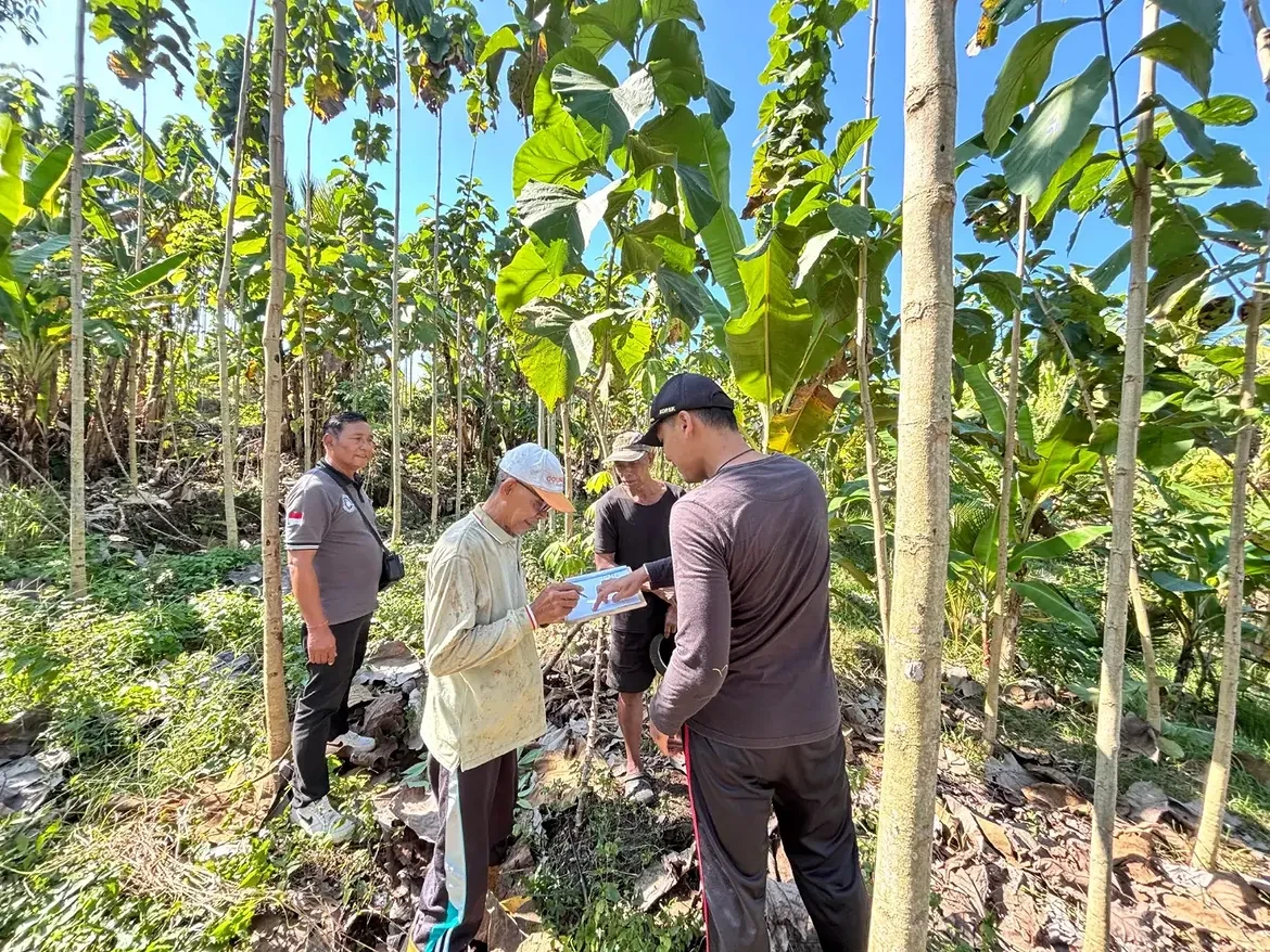 Pendataan Awal Lokasi Rencana Pembangunan Jalur SUTET 500 kV Gilimanuk – Antosari, berlokasi di Desa Yehembang Kangin