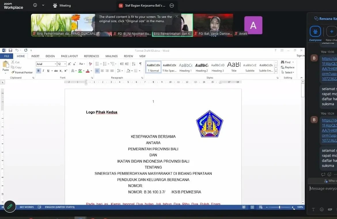 Rapat Koordinasi Rencana Kerja Sama antara Pemerintah Provinsi Bali dengan Yayasan Sintesia Animalia