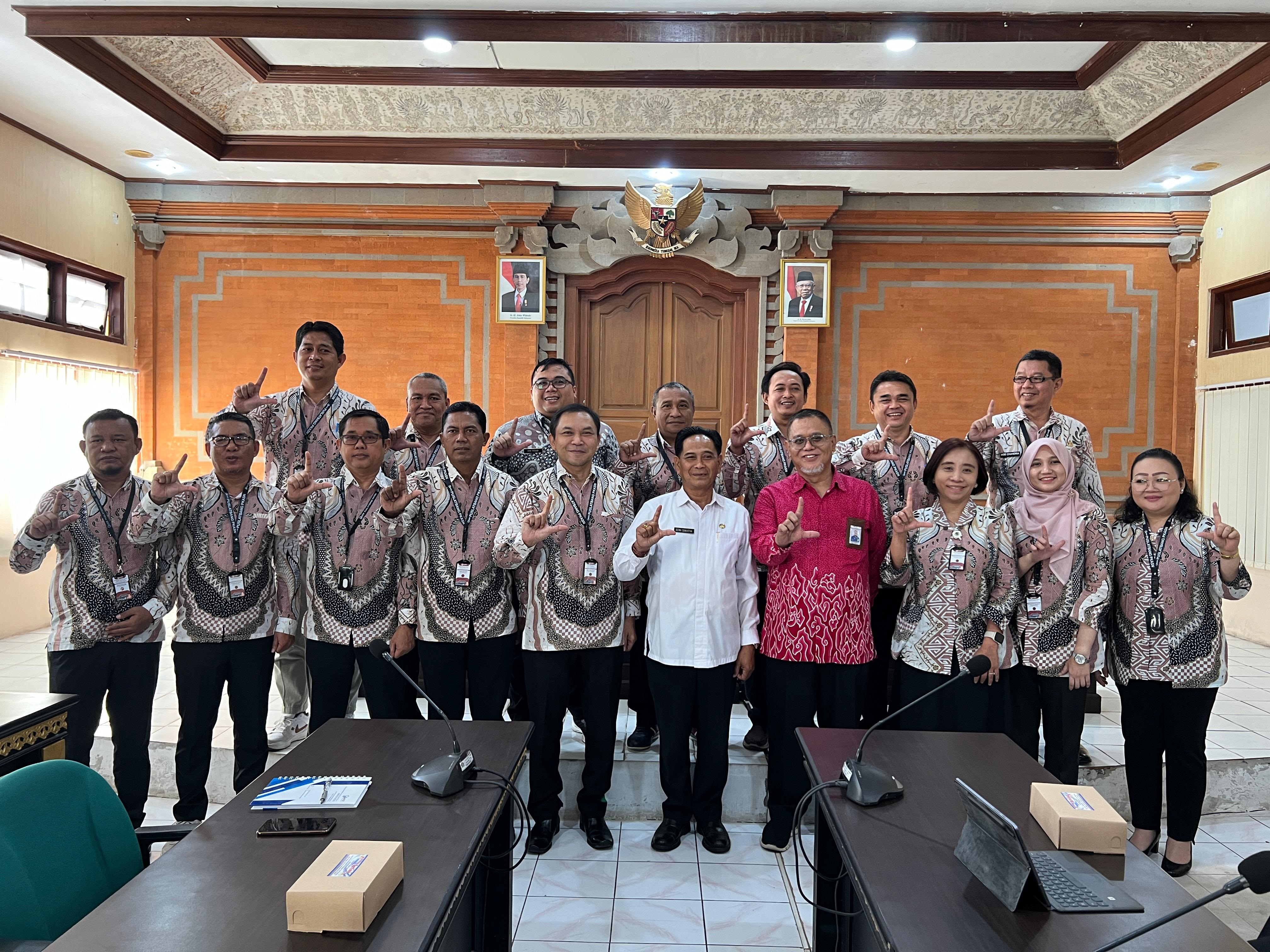 Visitasi Kepemimpinan Nasional PKN Tk II Angkatan 24 PUSLATBANG PKASN LAN RI Ke BKPSDM Provinsi Bali