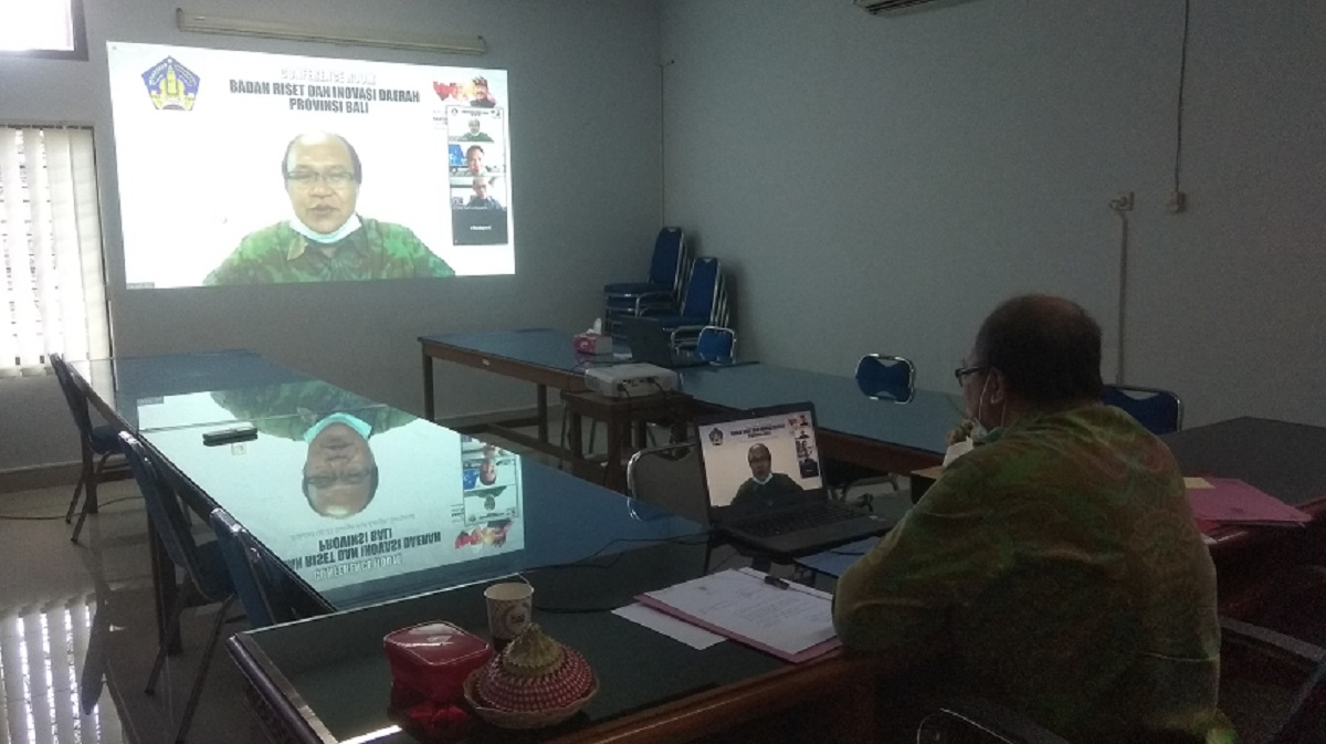 BADAN RISET DAN INOVASI DAERAH PROVINSI BALI MENGIKUTI RAPAT DARING (ONLINE MEETING) KEMENRISTEK/BRIN