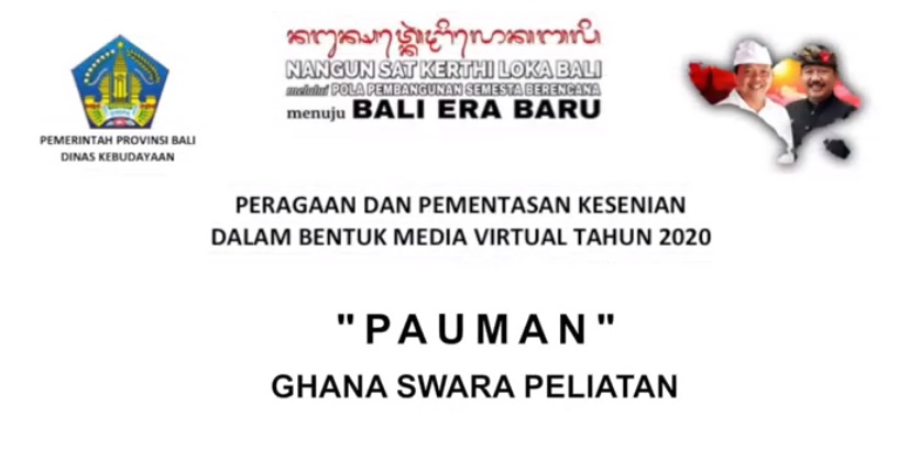 UPTD. MONUMEN PERJUANGAN RAKYAT BALI : “PAUMAN” OLEH SANGGAR GHANA SWARA PELIATAN