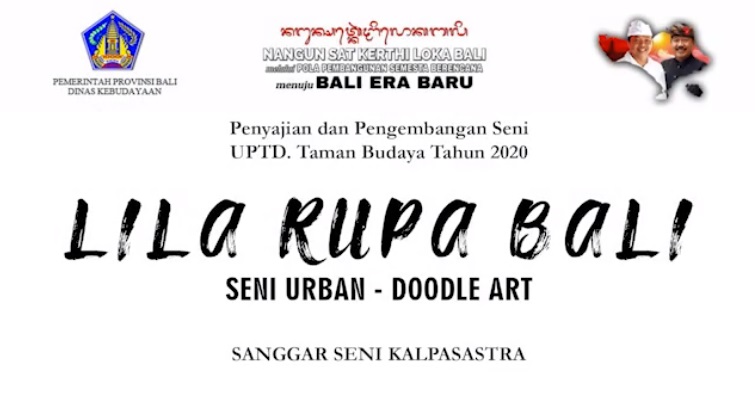 UPTD. TAMAN BUDAYA : SENI URBAN – DOODLE ART OLEH SANGGAR SENI KALPASASTRA