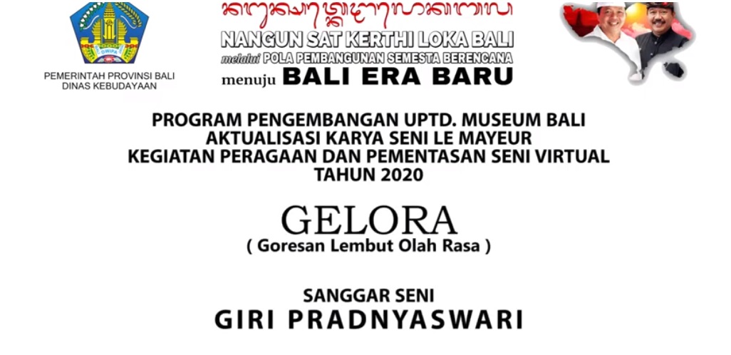 UPTD. MUSEUM BALI : GORESAN CINTA OLEH SEKAA SENI GIRI PRADNYASWARI
