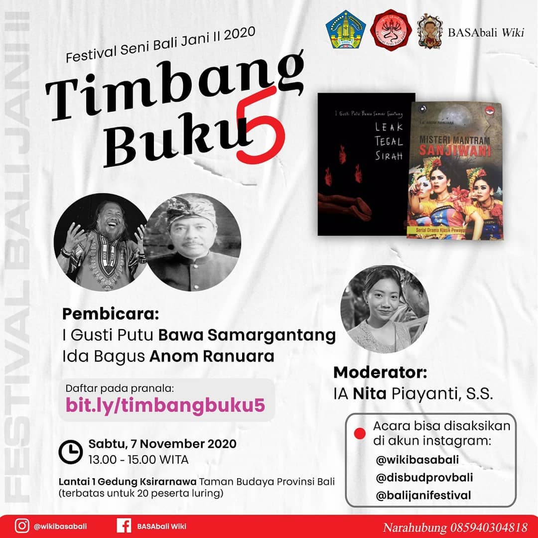 Timbang Buku 5 Festival Seni Bali Jani II 2020