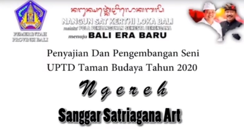 UPTD. TAMAN BUDAYA : NGEREH OLEH SANGGAR SATRIAGANA ART