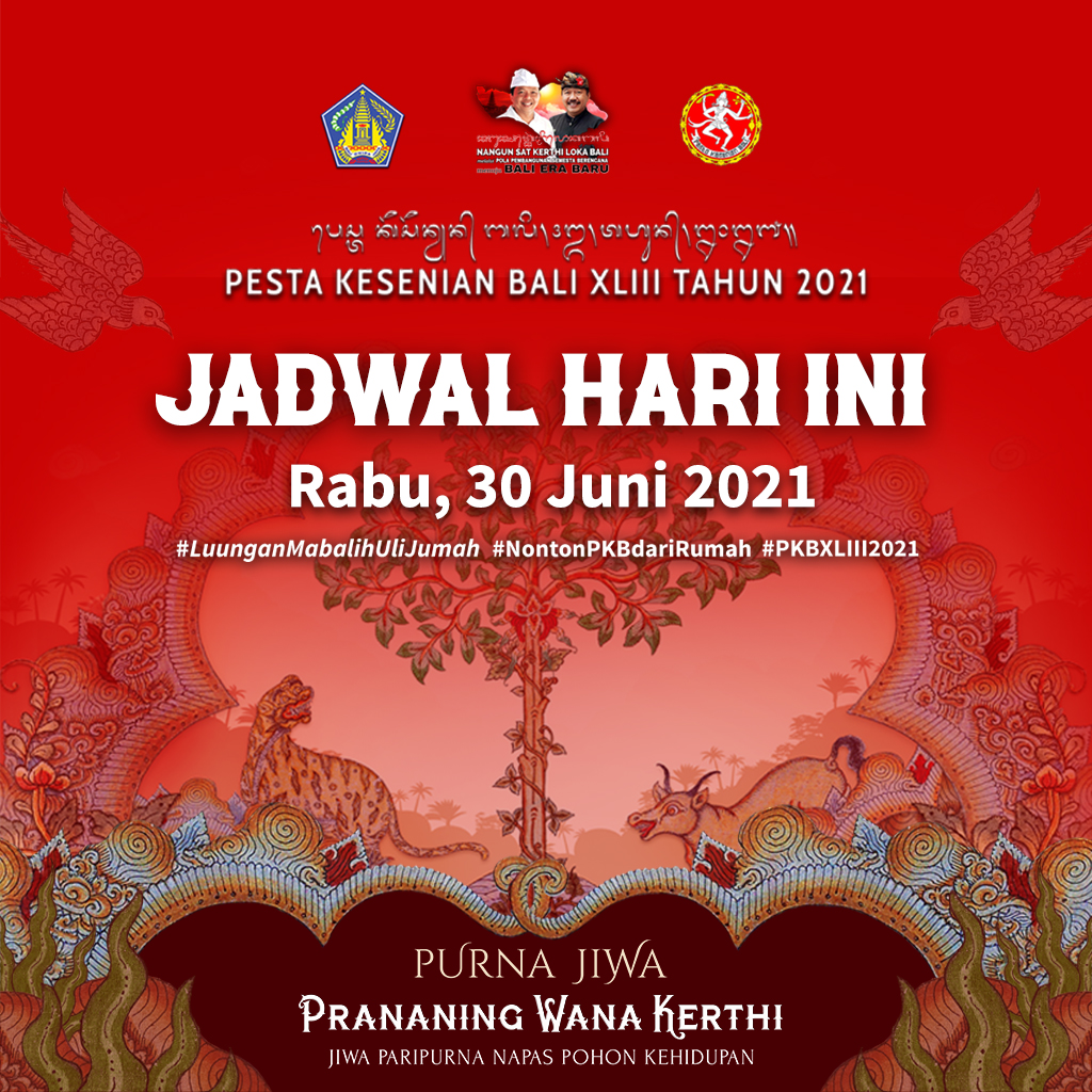 Jadwal PKB XLIII Tahun 2021, Rabu 30 Juni 2021