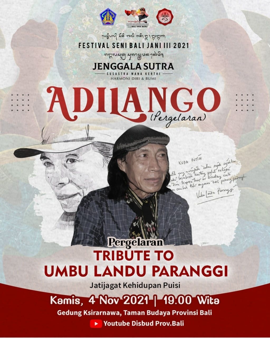Pergelaran Tribute to Umbu Landu Paranggi Jatijagat Kehidupan Puisi