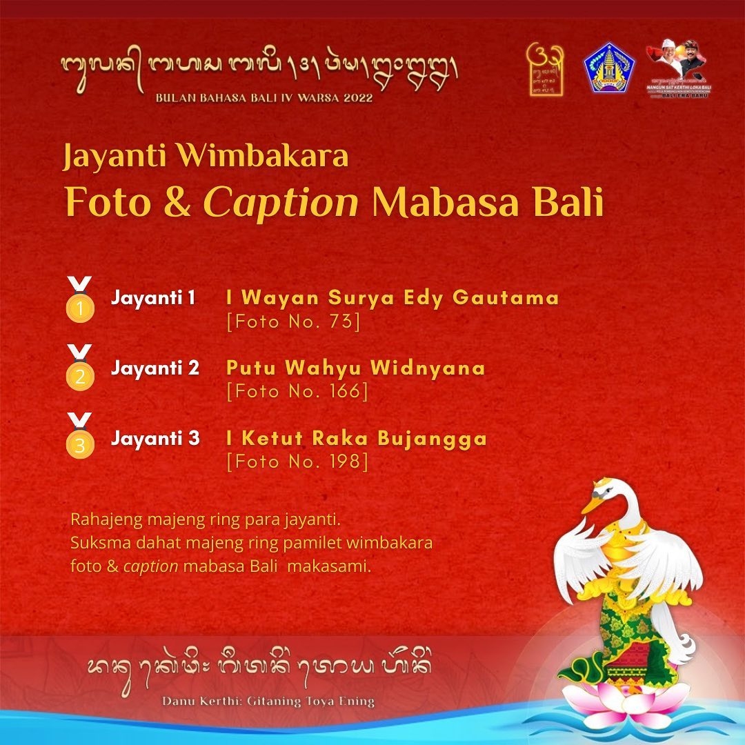 Jayanti Wimbakara Foto & Caption Mabasa Bali