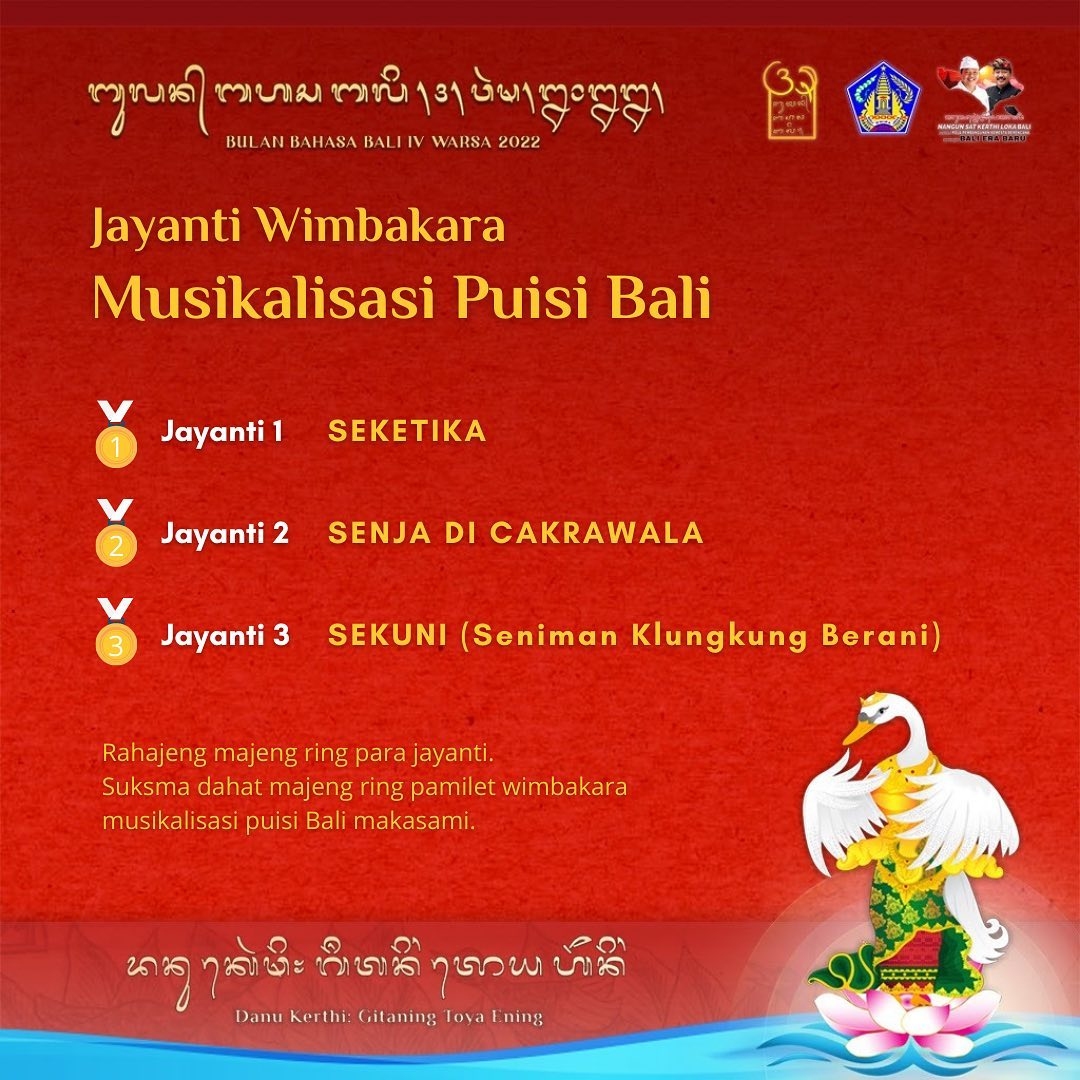 Jayanti Wimbakara Musikalisasi Puisi Bali