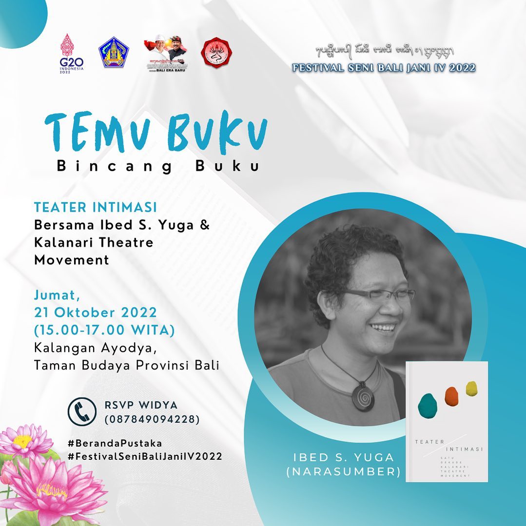"Temu Buku" Bincang Buku Beranda Pustaka Festival Bali Jani IV 2022 Jumat 21 Oktober 2022