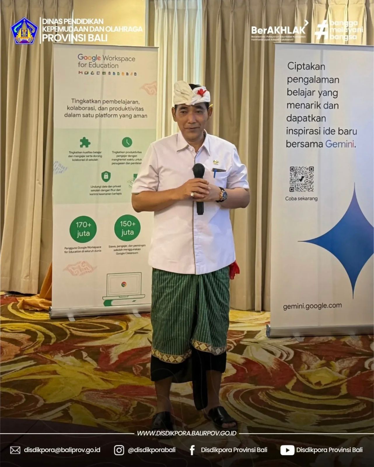 Sambutan Pembukaan pada Acara AI Workshop for Leaders (Kolaborasi PNB &Google For Education)