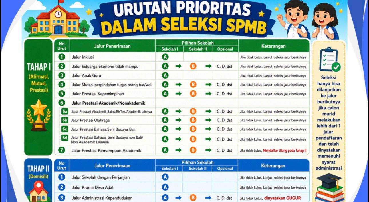 📢 *SPMB SMA/SMK Negeri Provinsi Bali Tahun Pelajaran 2026/2027 Resmi Dibuka!