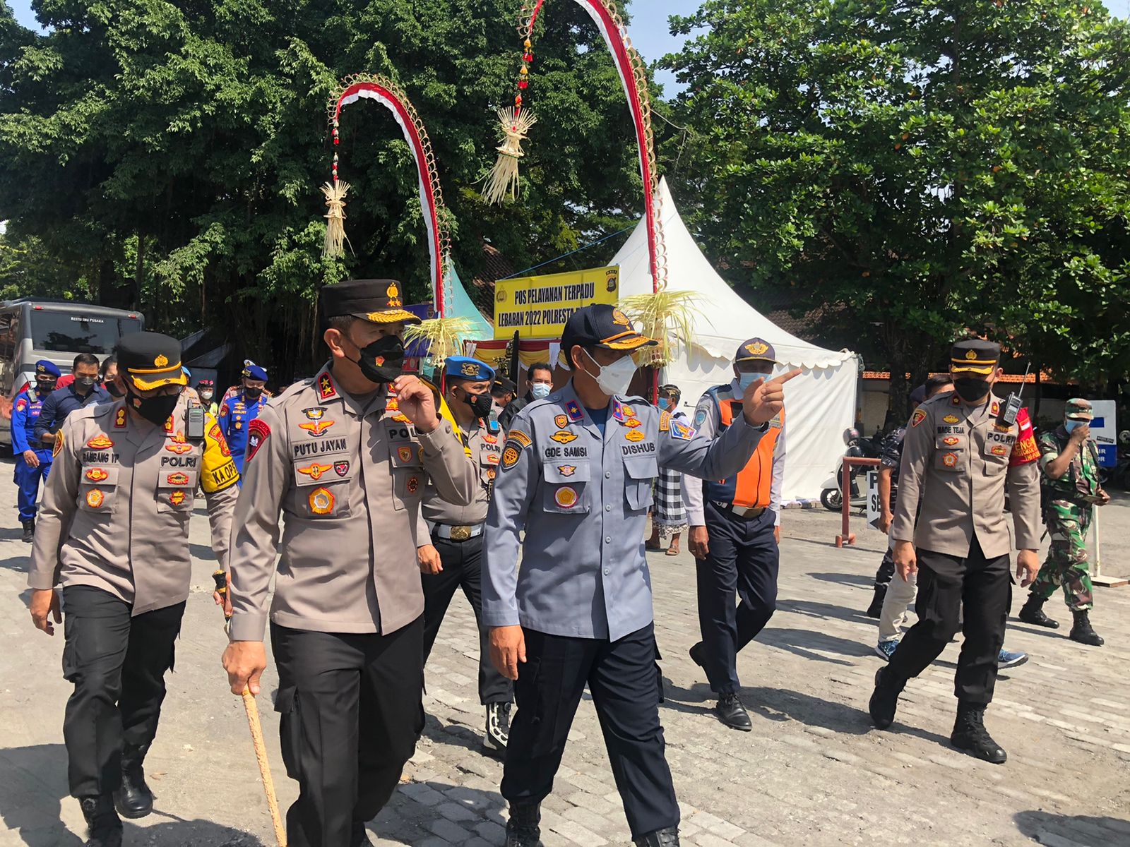 Pemantauan Posko Terpadu Angkutan Lebaran Tahun 2022 Wilayah Bali Timur