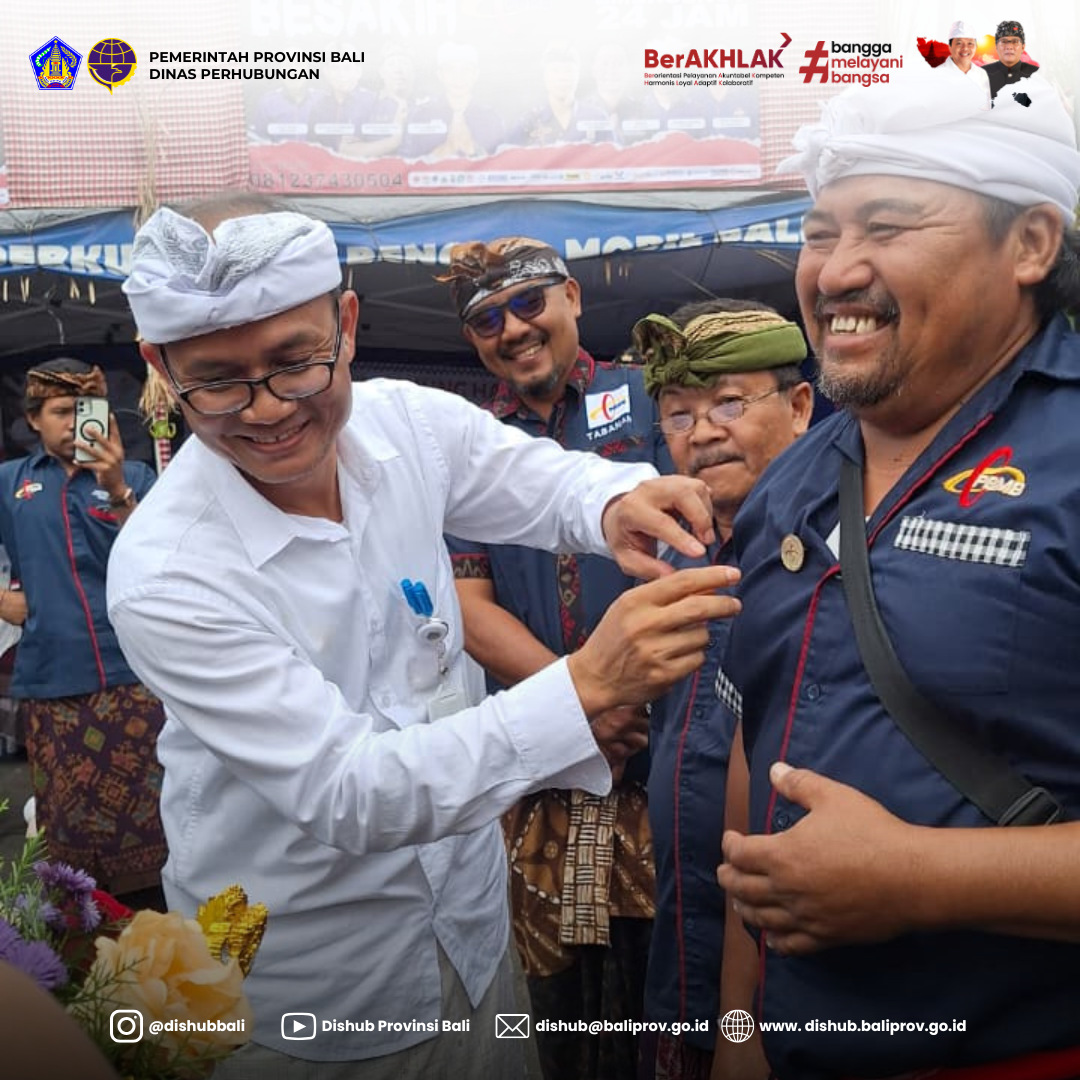 Kadishub Bali Dampingi Gubernur dalam Bakti Sosial PBMB di Kawasan Besakih