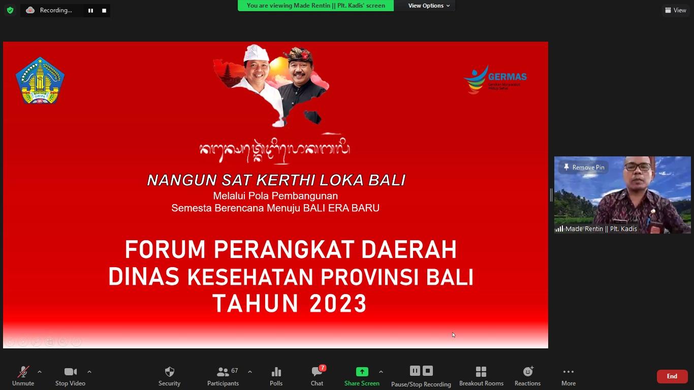 Forum Perangkat Daerah Diskes Bali 2022