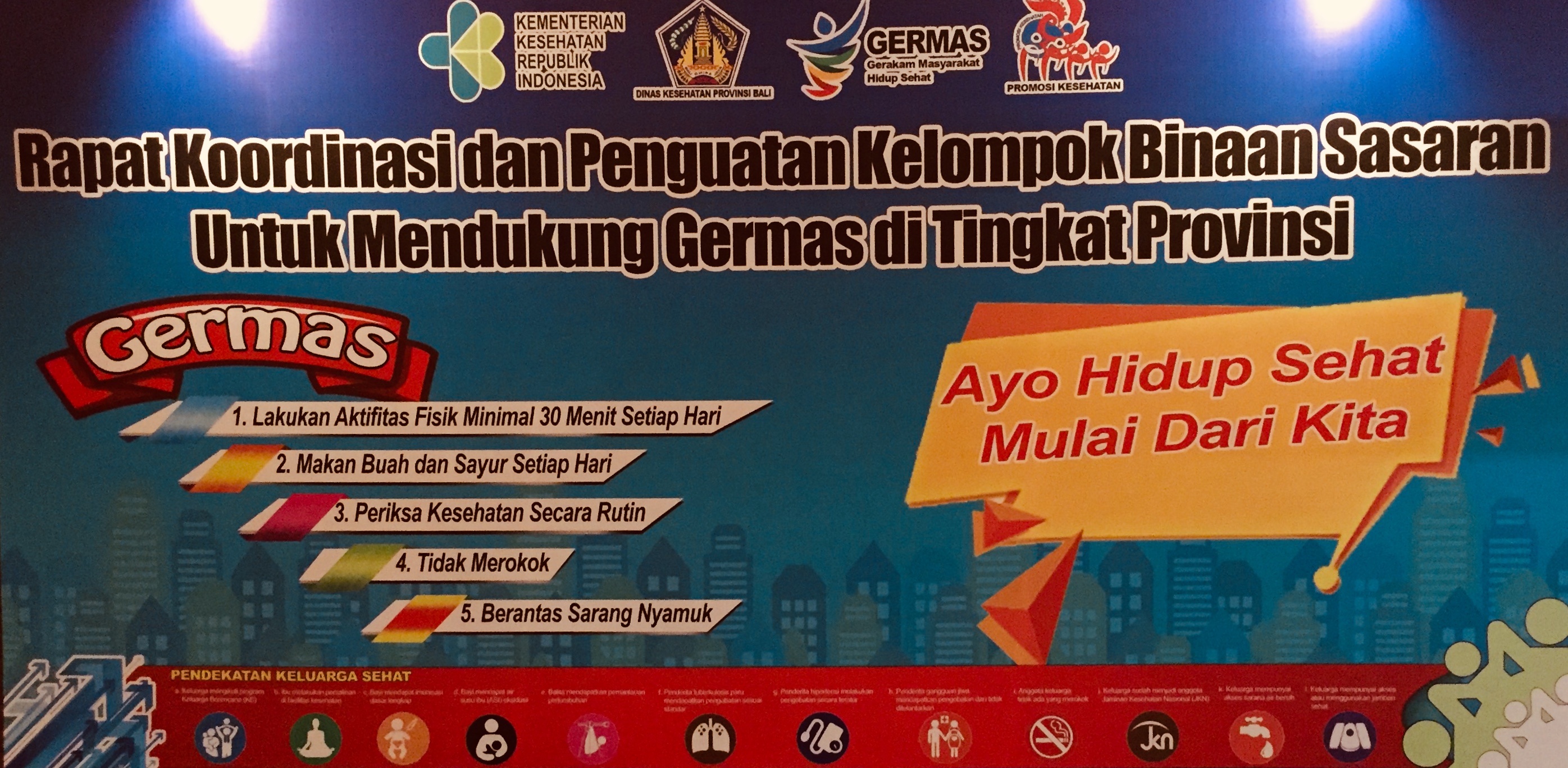Pembukaan Rakor dan Penguatan Kelompok Binaan Sasaran Untuk Mendukung Germas di Tingkat Provinsi