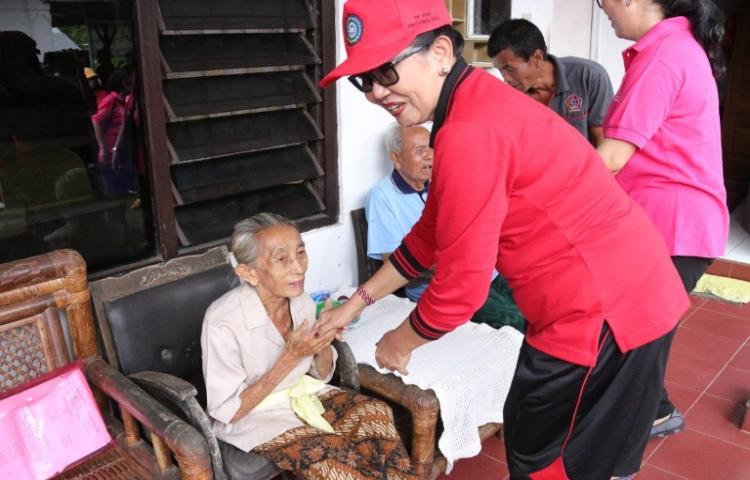 Putri Koster Sosialisasikan HATINYA PKK di Desa Tiyinggading