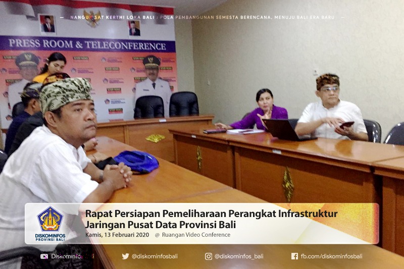 Rapat Persiapan Pemeliharaan Perangkat Infrastruktur Jaringan Pusat Data Provinsi Bali