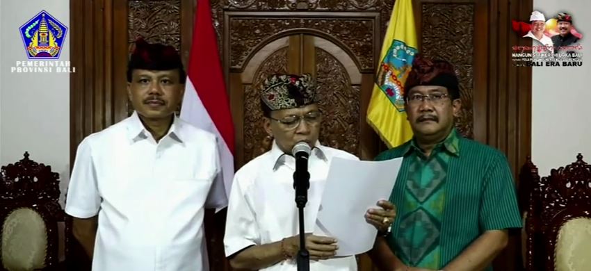 Siaran Pers Gubernur Bali Tentang Penguatan Pencegahan dan Penanganan Covid-19 di Bali