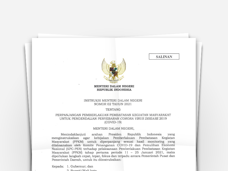 Instruksi Menteri Dalam Negeri Nomor 02 Tahun 2021