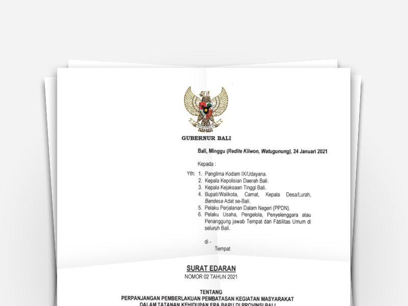 Surat Edaran Nomor 02 Tahun 2021