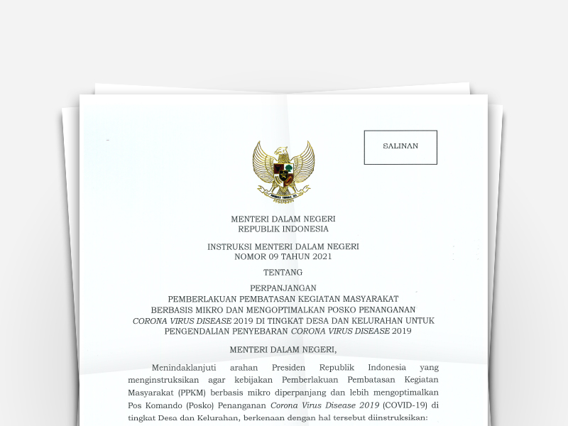Instruksi Menteri Dalam Negeri Nomor 09 Tahun 2021