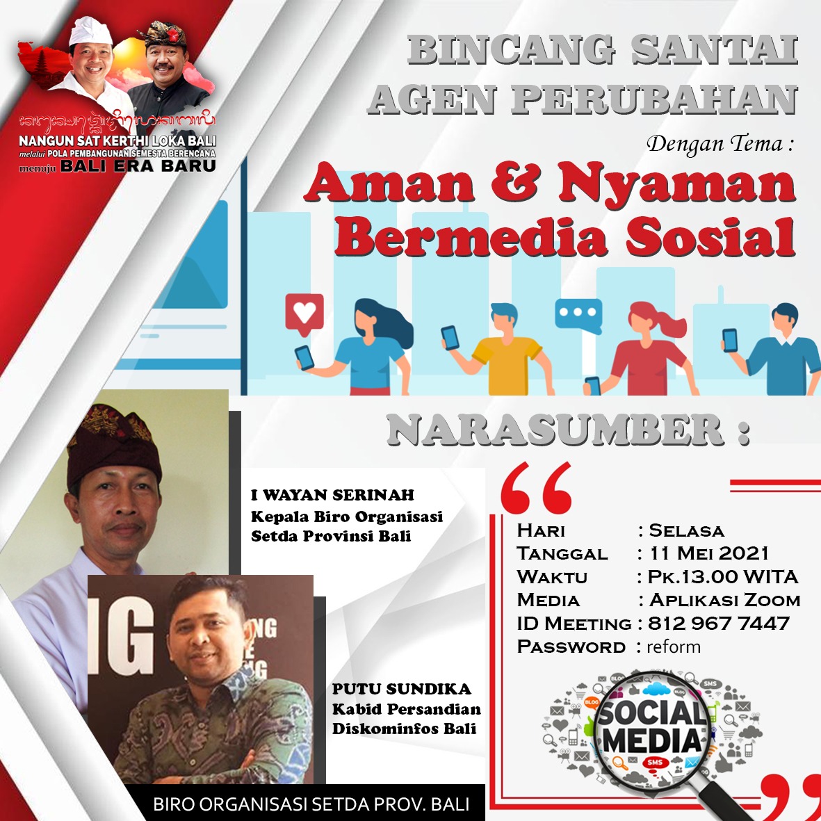 Bincang Santai Agen Perubahan "Aman dan Nyaman Bermedia Sosial"