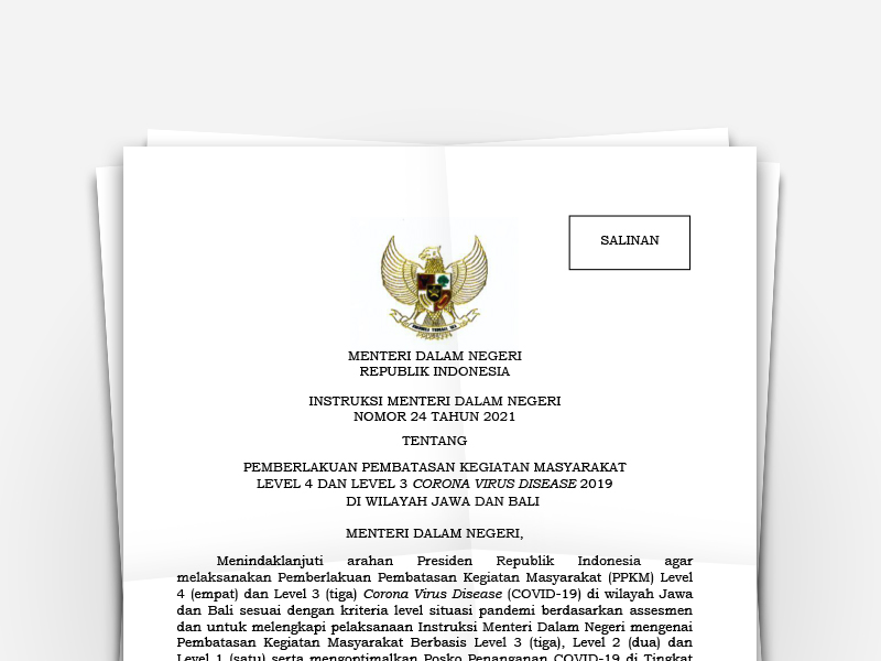 Instruksi Menteri Dalam Negeri Nomor 24 Tahun 2021
