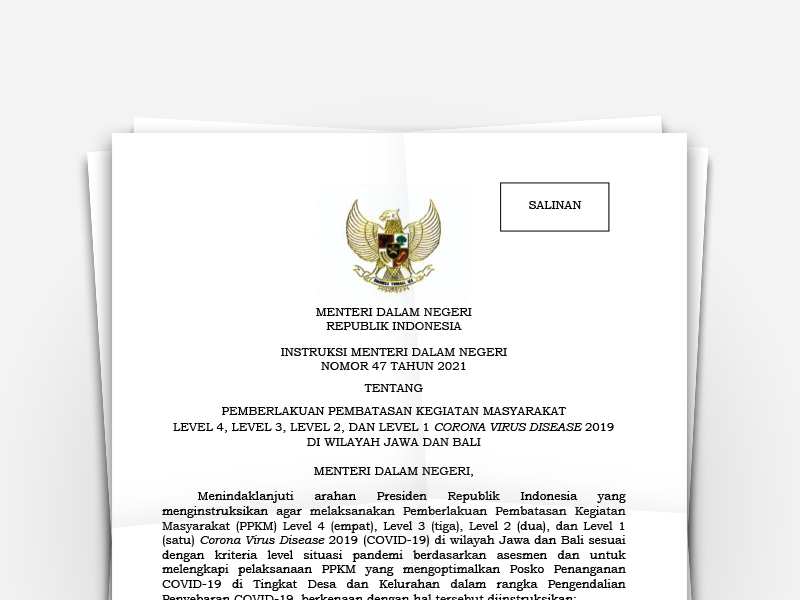 Instruksi Menteri Dalam Negeri Nomor 47 Tahun 2021