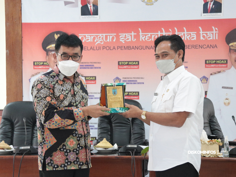 Terkait Kegiatan Press Tour, Pemerintah Kota Salatiga Lakukan Kunjungan ke Diskominfos Provinsi Bali