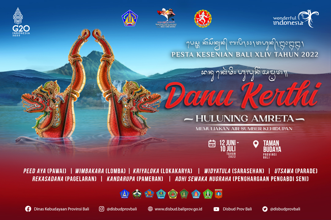 Buku Agenda Kegiatan Pesta Kesenian Bali XLIV "Danu Kerthi Huluning Amreta"