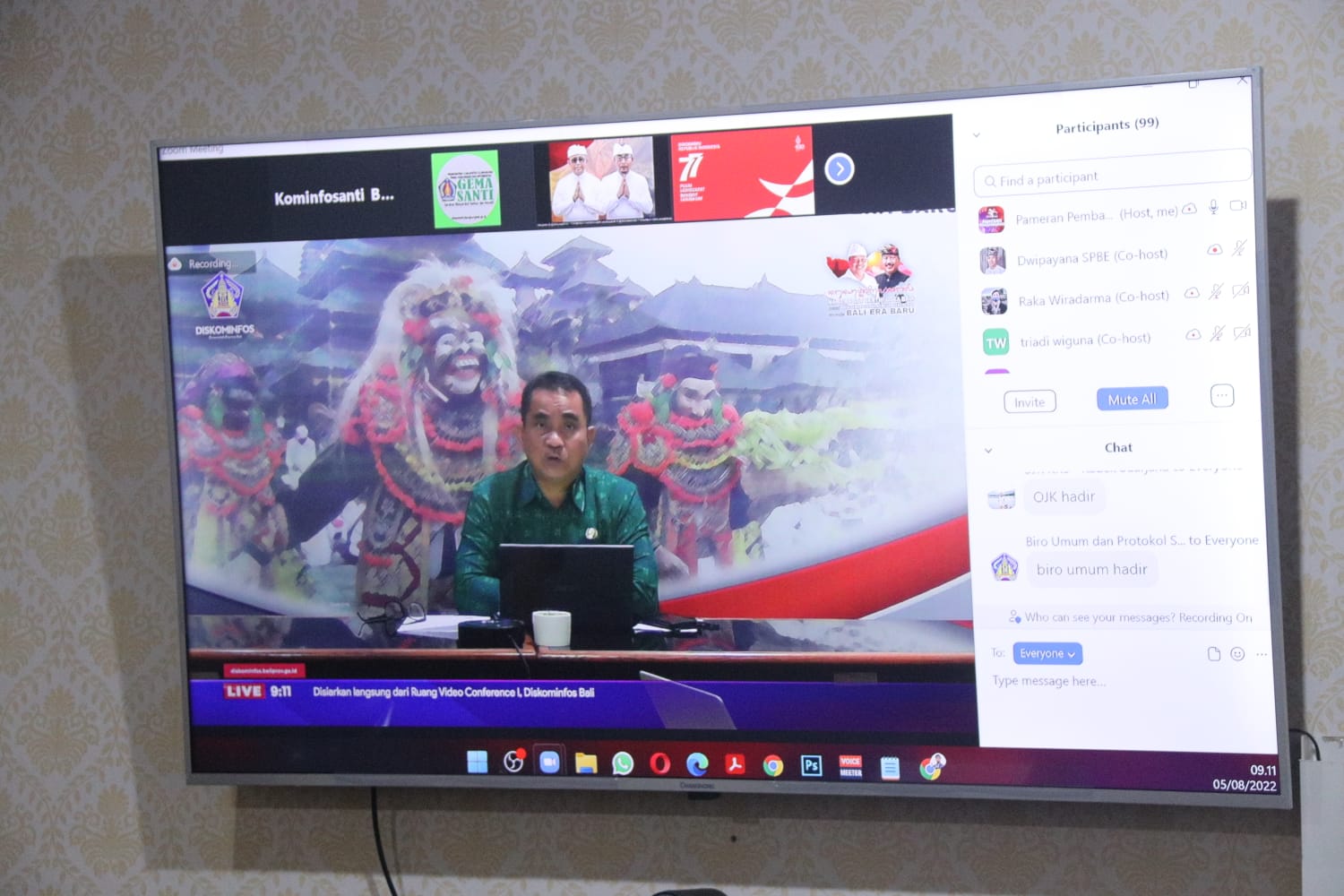 Diskominfos Provinsi Bali Melaksanakan Rapat Persiapan Teknis Pameran Pembangunan Tahun 2022