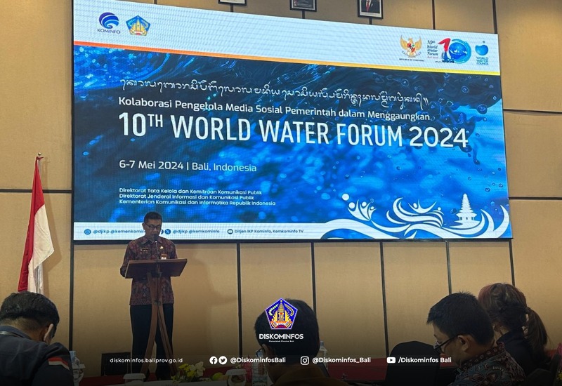 Kominfos Bali Hadiri Pembukaan Bimtek "Kolaborasi Pengelola Media Sosial Pemerintah Dalam Menggaungkan 10Th World Water Forum 2024"