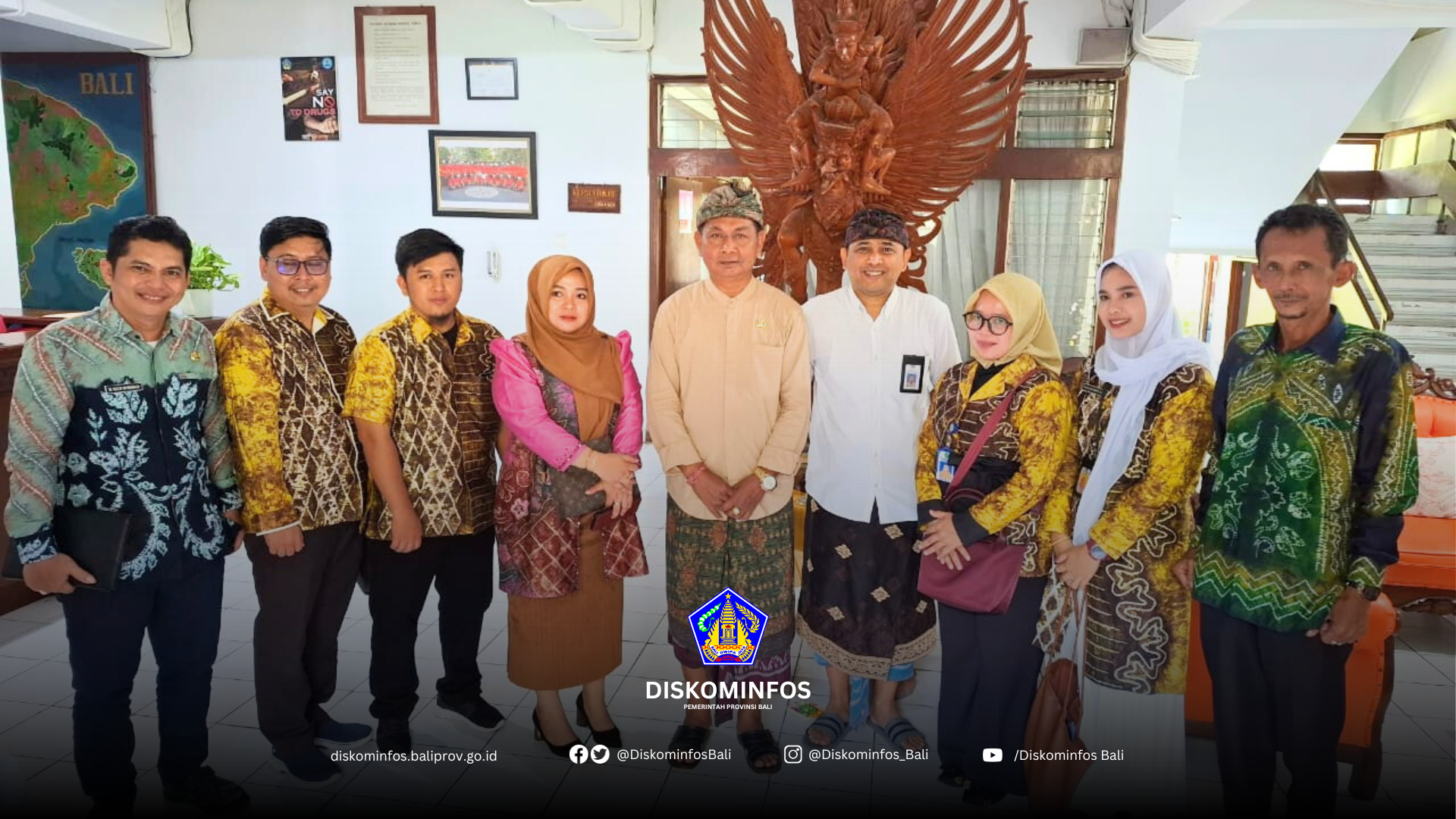 Persandian Prov Bali Menerima Kunjungan Persandian se-Kalimantan Selatan