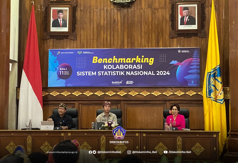 Pemprov Bali Menerima Kunjungan BPS RI Tentang Benchmarking Sistem Statistik Nasional 2024
