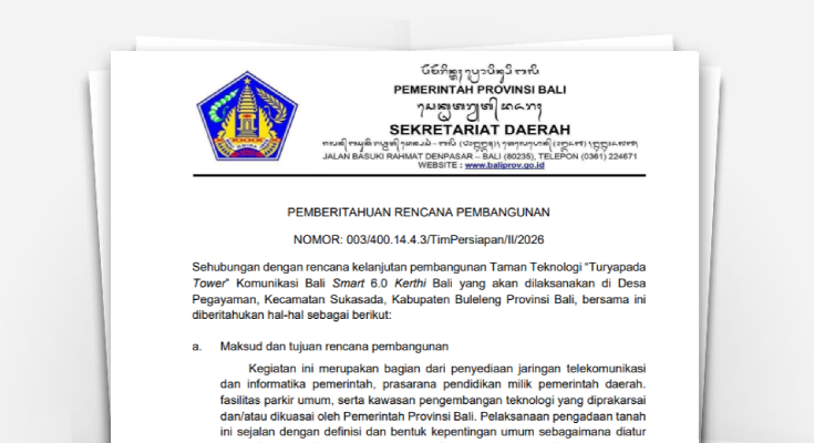 Pemberitahuan Rencana Pembangunan