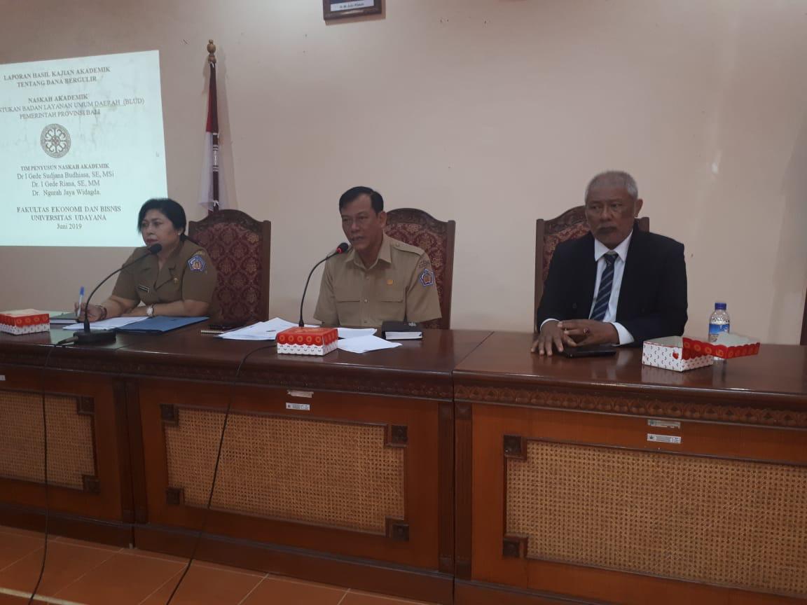 Fokus Group Discussion (FGD)  Pembentukan Badan Layanan Umum Daerah (BLUD) Dana Bergulir KUKM